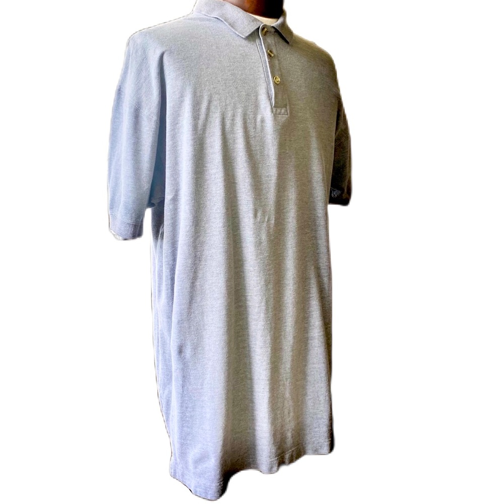 417 Van Heusen Men’s Grey Polo Size XL 100% Cotton